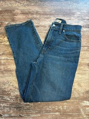 Madewell Women's Straight Leg Jeans Pants Vintage Style Chic Blue Denim 28
